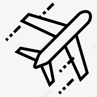 搬家物流空运空运航空物流图标图标