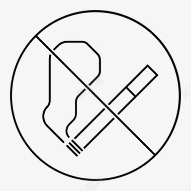 禁烟禁烟吸烟健康图标图标