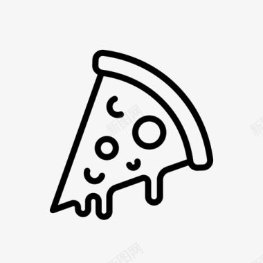 披萨快餐街头小吃图标图标