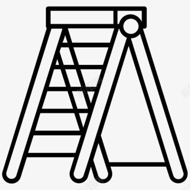 木工梯活梯木梯图标图标