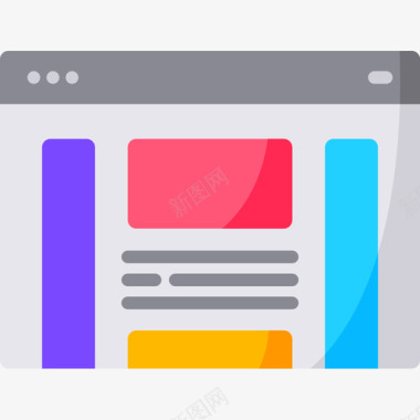 icon更多浏览器网站界面2平面图标图标