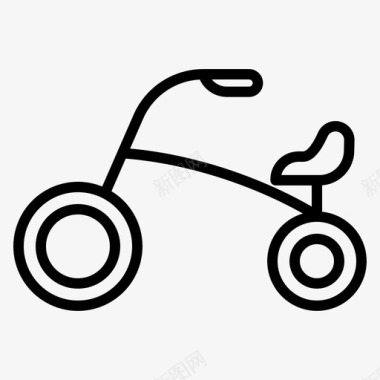 孩子和婴儿自行车婴儿孩子图标图标