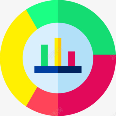 营销饼图营销140扁平图标图标