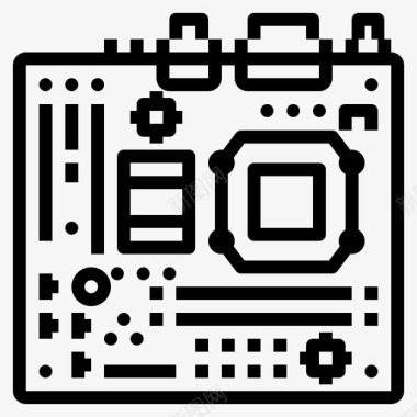 电脑主机硬件主板电路硬件图标图标