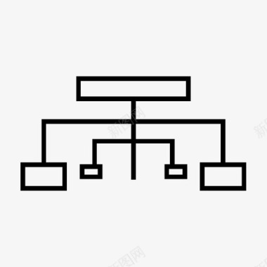 矢量线路网络通信连接图标图标