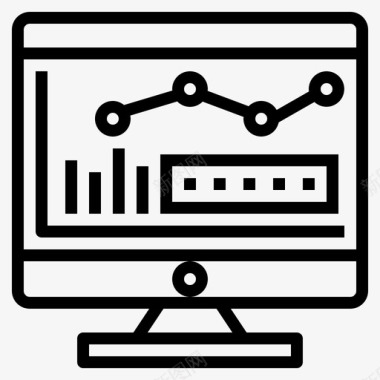 会议要素分析计算机监视器图标图标