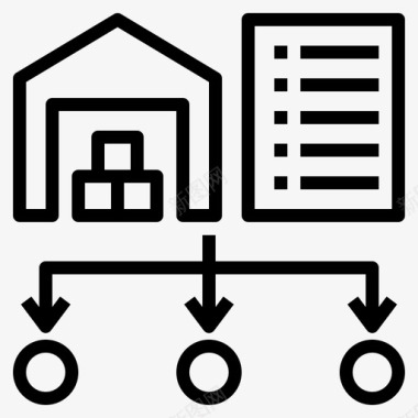 仓库安全管理申请配送订单图标图标