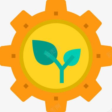 公共环境标识生态与环境能源42平坦图标图标