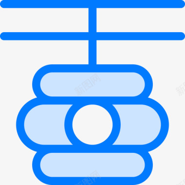 蜂房蜂房8号蜂房蓝色图标图标