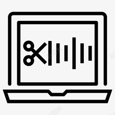 数字图标数字音频编辑音频编辑音频编辑软件图标图标