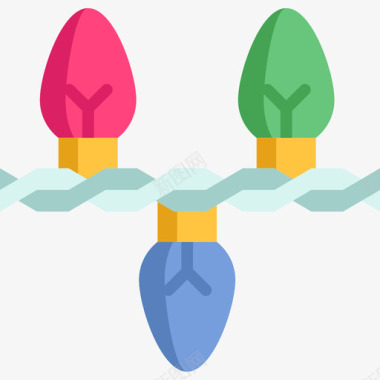 照明新年19平面图标图标