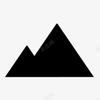 山脉攀登珠穆朗玛峰图标图标