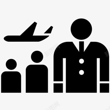 空姐航空公司乘务员图标图标