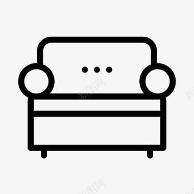 沙发椅子家居图标图标