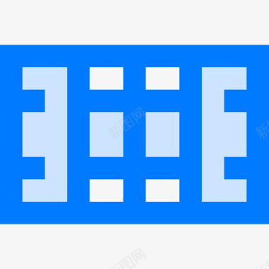 橄榄球记分牌Field橄榄球5蓝色图标图标