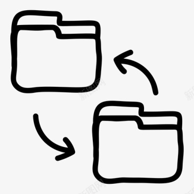 二手车交换图标文件夹交换档案交换数据交换图标图标