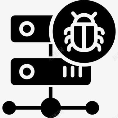 服务器服务器网络安全9固态图标图标