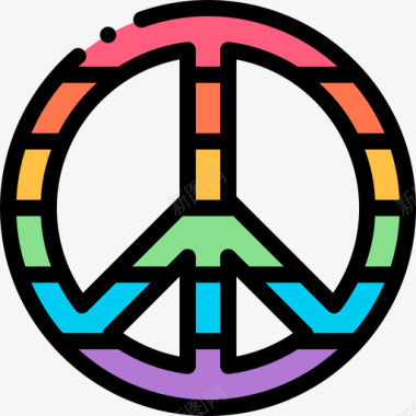 世界读书日和平世界骄傲日11线性颜色图标图标