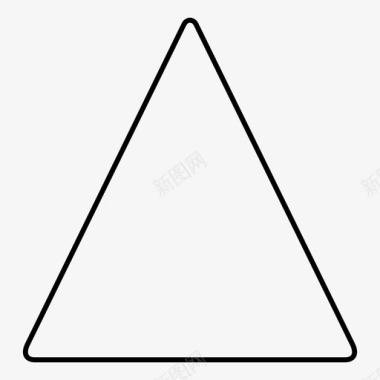 三角形轮廓儿童教育图标图标