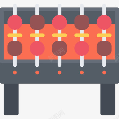 什什烤肉串烧烤26平底图标图标