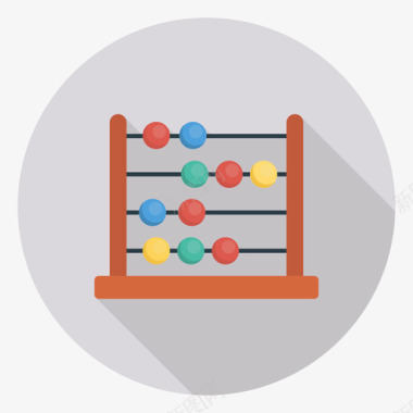 算盘珠算盘金融125循环图标图标