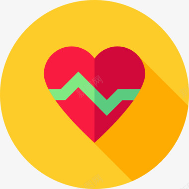 生命的心跳心跳紧急情况17平缓图标图标