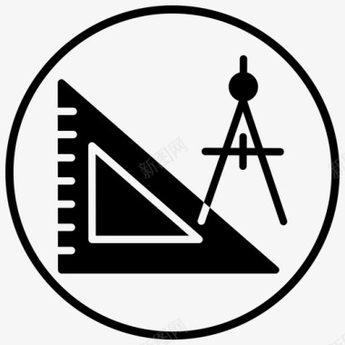 草圈框架自动化框架罗盘工具图标图标