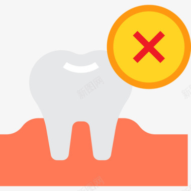 扁平鱼拔牙牙科33扁平图标图标