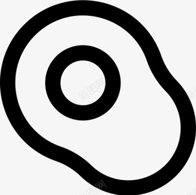 蛋卷煎蛋卷床铺和早餐25份直系图标图标