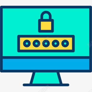 品牌图标密码网络安全11线性颜色图标图标