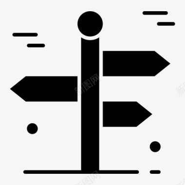 导航公路箭头旅行图标图标