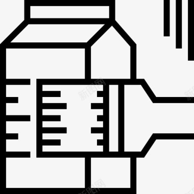 咖啡网页2包装网页和平面2线性图标图标