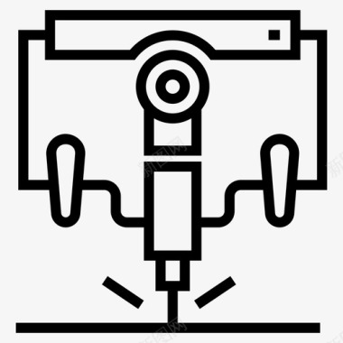 技术素材数控铣床切割机工业加工机图标图标