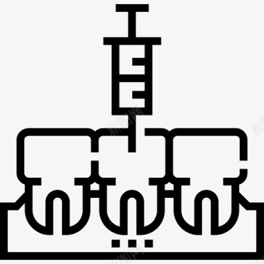 麻醉麻醉牙医25线性图标图标
