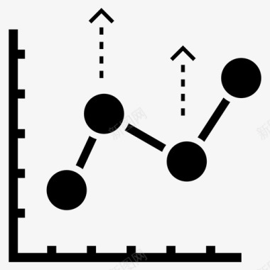 业务趋势图数据分析信息图图标图标