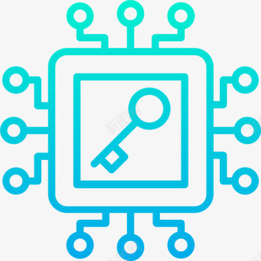 消费CPUCpu网络安全12梯度图标图标