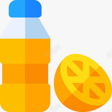 标识标志图标橙汁夏季食品和饮料6无糖图标图标