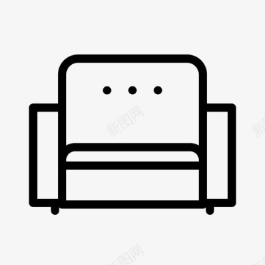 内部沙发椅子家居图标图标