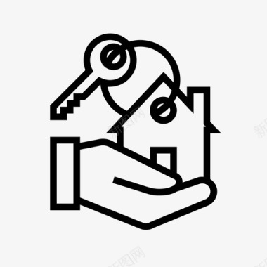 房主房产中介房主钥匙图标图标