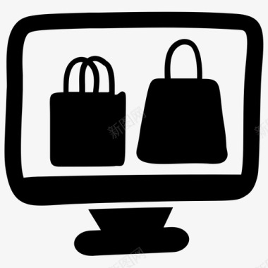 网购电子商务网上购物图标图标