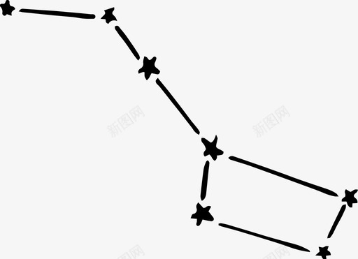 星座PNG矢量图星座图占星术手绘图标图标