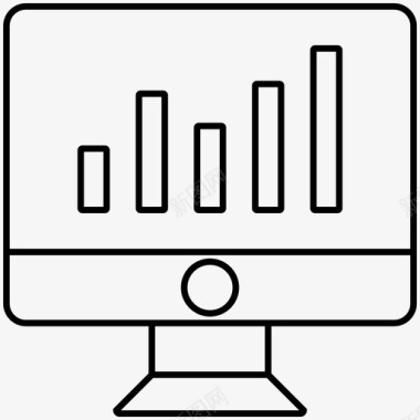 科技金融图表图表分析lcd图标图标