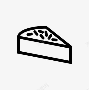椰子芝士蛋糕甜点甜品图标图标