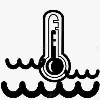 温度传感器水温传感器图标