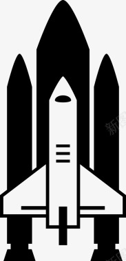 太空船太空火箭航天飞机宇宙飞船图标图标