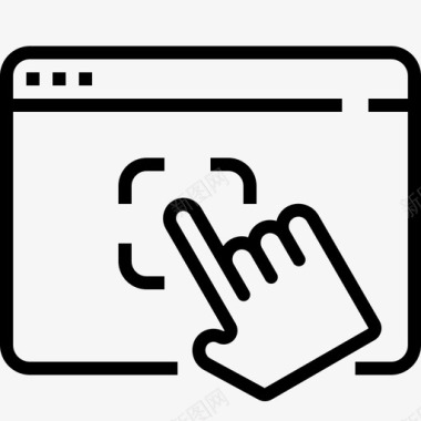 手按光标浏览器计算机图标图标