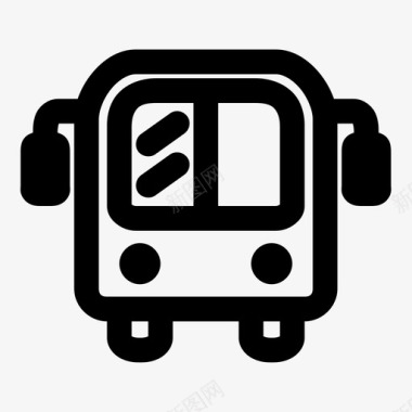 巴士汽车交通工具图标图标