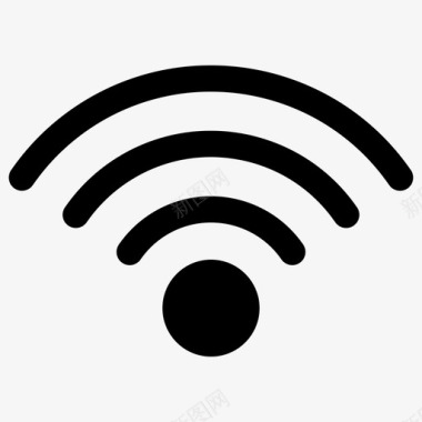 圆圈里wifi圆圈互联网图标图标