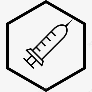 治疗素材注射医疗注射器图标图标