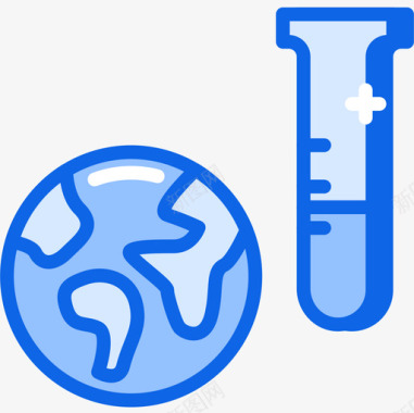 地球矢量素材地球科学82蓝色图标图标
